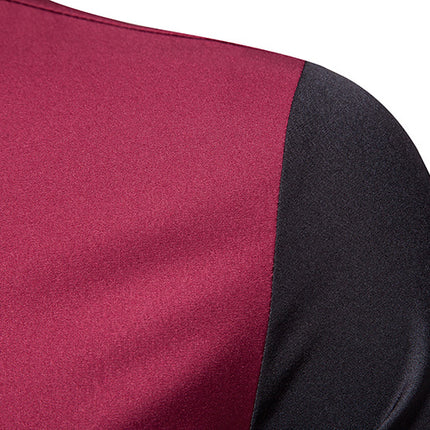 New Men Shirt Long Sleeve Fashion Diagonal Button Shirts for Men Luxury Designer Irregular Henry Collar Solid Casual Shirt Men