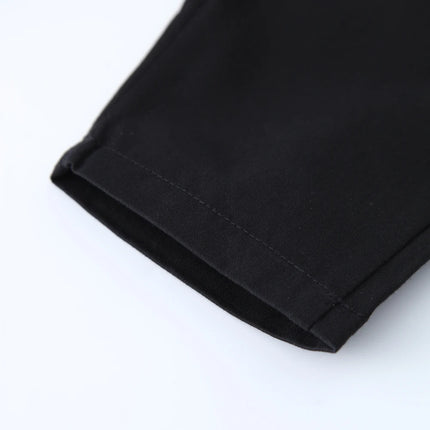 Gentleman Spring Autumn Outfit for Newborn Boy Cotton Baby First Formal Birthday Clothes Solid Pant with Strap Toddler Party Set