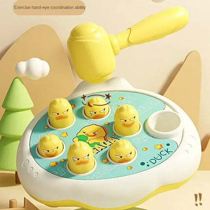 Duck/Frog/Pig Baby Toy Montessori Learning Game Educational Puzzle Gift for 12 24 Months Toddler Boy/Girl with Hammer