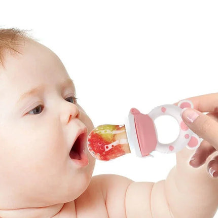 Baby Food Feeding Spoon Juice Extractor Pacifier cup Molars Baby feeding bottle Silicone Gum Fruit Vegetable Bite Eat Auxiliary