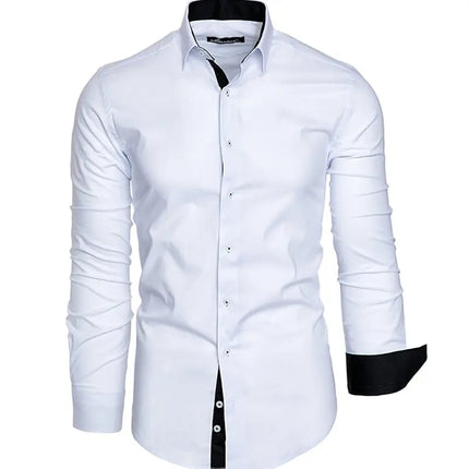 Men's Long Sleeve Button Formal Shirt 3D Printed Deep Gothic Style Summer Street Clothing Flap-Collar Shirt