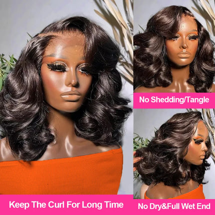 Cexxy Bob Wig Body Wave 13x4 Glueless Wigs Human Hair Short Human Hair 7x5 Glueless Wigs Human Hair Brazilian Wig For Women