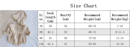 2023 Autumn Baby Girls Romper One Piece Bodysuit + Hat Newborn Cotton Long Sleeve Jumpsuit Baju