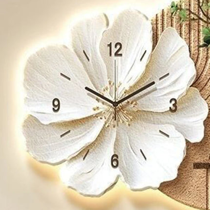 Creative Wall Clock Modern Living Room Wal Ladhesive Watch Nordic Interior LED Luminous Clocks Bedroom Large Clock Noiseless