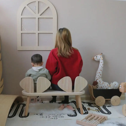 Wooden Hanger Pendant – Alphabet, Window & House Design Wall Decor for Kids’ Room