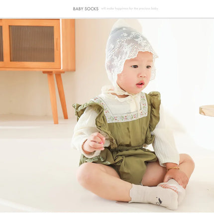 3Pairs/Lot Cartoon Baby Socks Infant Newborn Anti-Slip Cotton Floor Socks For Girls Boys Cute Unisex Rubber Grips Toddler Socken