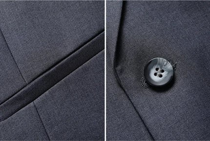 Men's Solid Color Business Suit 2025 High Quality Fashion Banquet Wedding Trend Groom Best Man Single 3/2/1