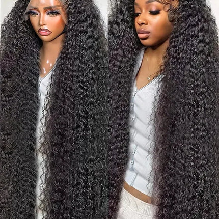 200 Density 13X4 13x16 Hd Lace Frontal Curly Human Hair Wig 30 Inch Brazilian For Women Transparent Lace Front Human Hair Wigs