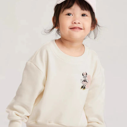 Spring New Mickey Sweatshirt Loose Fashion Long Sleeved Tops O-neck Children Baby Casual Hoodies Boys Clothing Cartoon Sweater