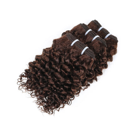 Short Jerry Curly Human Hair Bundles 100% Human Hair Weft Brazilian Hair Weave Bundle Cheap short deep loose ocean wave bundles