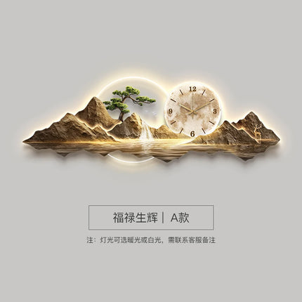 Living Room Wall Clocks Art Mural Luxury Large Aesthetic Modern Wall Watch Creative Large Silent Reloj De Pared Home Decoration