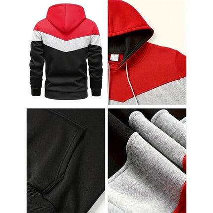 Mens Tracksuit King Printing Sports Suit Sports Hoodie+Pants 2 Piece Suit Casual Sweatshirt Suit Jogging Men's Splicing Clothing
