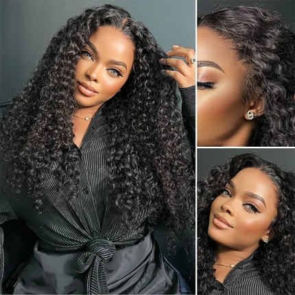 Curly Frontal Wigs 13x4 Transparent Lace Front Wigs Brazilian Deep Wave 5x5 Closure Wig 30inch Lace Frontal Wig Pre Plucked