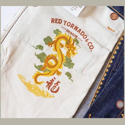Red Tornado NOIR Year of the Dragon Limited Edition Jeans 14oz Natural Indigo Selvedge Denim Pants