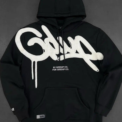 New Punk Goth Casual Loose Men Suit 2025 American High Street Fashion Clothing Retro Harajuku Y2K Fashion Oversized Hoodie