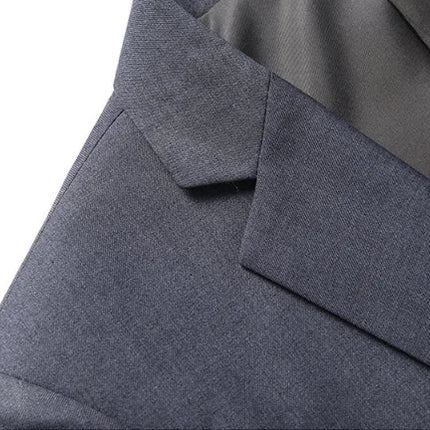 Men's Solid Color Business Suit 2025 High Quality Fashion Banquet Wedding Trend Groom Best Man Single 3/2/1