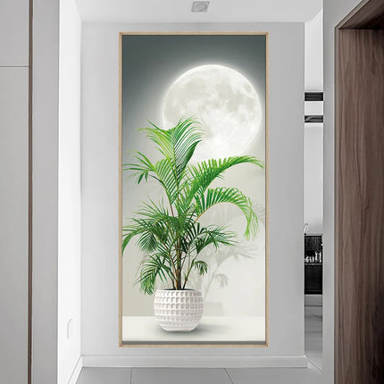 Light and shadow porch decorative wall painting Modern Painting Living Room Home Decoration 50*105cm decoration wall paste