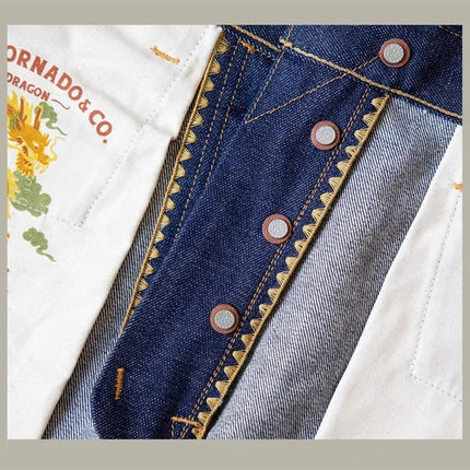 Red Tornado NOIR Year of the Dragon Limited Edition Jeans 14oz Natural Indigo Selvedge Denim Pants