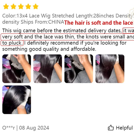 38 42 48 Inch 13x6 HD Transparent Bone Straight Lace Front Wigs 300 Density Straight Lace Front Wigs Brazilian Human Hair Wigs