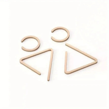 Luxury Acrylic Washroom Wall Sign - Exquisite Craftsmanship Ensuring Durability, Clear Signage for Bathrooms, Restrooms &Toilets