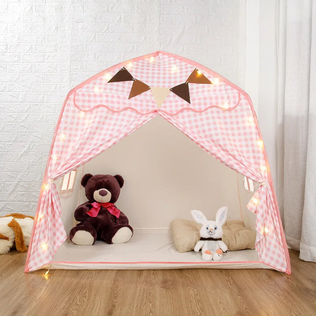Foldable Kids’ Play Tent – Princess Castle with Window & Carrying Case