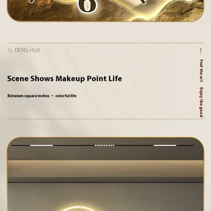 Large Illuminated Wall Clock Silent Nordic European Luxury Art Wall Clock Design Modern Orologi Da Parete Home Decoration