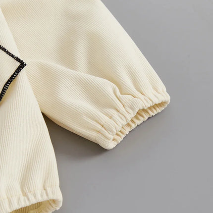 Baby Clothing  Girls Cute 3D Bow Rompers Toddler Infant Solid Long Sleeve Jumpsuits Newborn Autumn Clothes