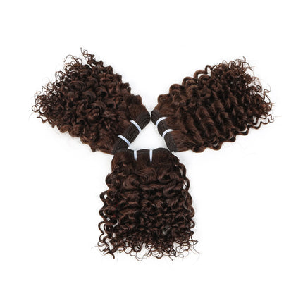 Short Jerry Curly Human Hair Bundles 100% Human Hair Weft Brazilian Hair Weave Bundle Cheap short deep loose ocean wave bundles