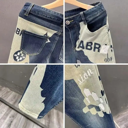 Jeans Men Korean New 2025 Slim Casual Pencil Pants Spring Autumn Fashion Skinny Long Designer Kpop Male Men's Jeans Trousers