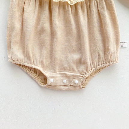 2023 Autumn Baby Girls Romper One Piece Bodysuit + Hat Newborn Cotton Long Sleeve Jumpsuit Baju