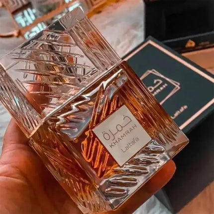 1 Pack 3.4 Oz/100 Ml Lattafa Khamrah Perfume 3.4 Oz/100 Ml - Warm Spice Vanilla & Cinnamon Perfume, Unisex Perfume Spray
