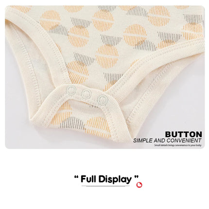 Kiddiezoom 3 Pcs Summer Fashion Cartoon Baby Boy Girl Bodysuits Soft Newborn Onesies Clothing