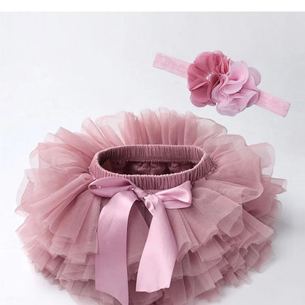 Baby Girls Newborn Tutu Skirt Outfit for Kids 2pcs Short Skirts+Headband Set Costume Toddler Girl Clothes Child Birthday Tutus