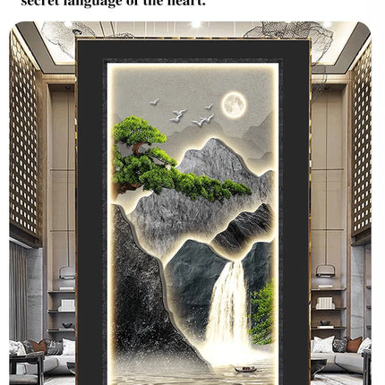 Light and shadow porch decorative wall painting Modern Painting Living Room Home Decoration 50*105cm decoration wall paste