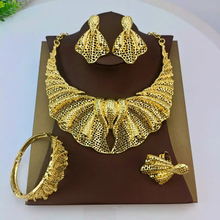 EMMA Jewellery Luxury Necklace Jewelry Sets For Women Dubai Gold Color African Arabic Wedding Bridal Collection Sets