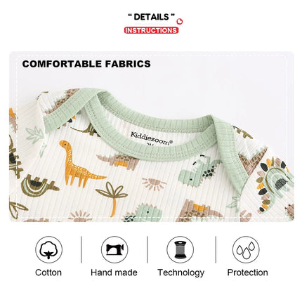 4PCS/Lot Summer Unisex Baby Boy Girl Bodysuits Short Sleeve Infant Onesies First Christmas Baby Clothes