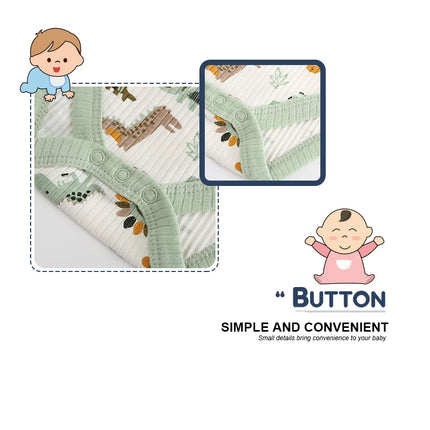 4PCS/Lot Summer Unisex Baby Boy Girl Bodysuits Short Sleeve Infant Onesies First Christmas Baby Clothes