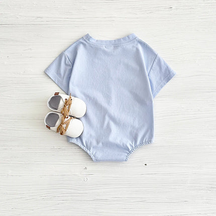 New Baby Boys Clothes Newborn Infant Baby Boy Girl Romper 3D Clouds, Hearts, Flowers Patchwork Jumpsuit Summer Baby Clothes