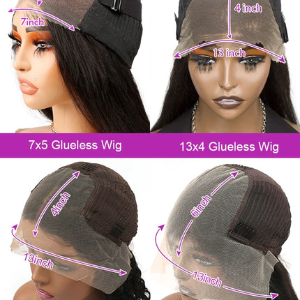 13x6 Water Wave Hd Lace Front Wig Pre Cut Lace PrePlucked 7x5 13x4 Wear Go Glueless Curly Human Hair Wigs For Women 200 Density