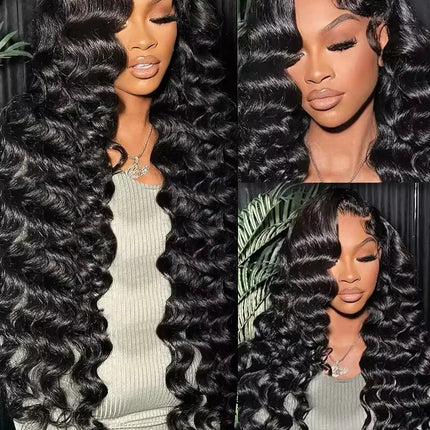30 Inch Loose Deep Wave 13x4 HD Lace Frontal Human Hair Wig Brazilian Remy Curly Wigs Human Hair Lace Front Wig Pre Plucked