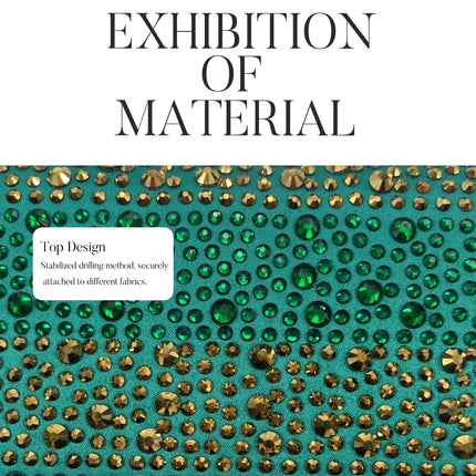 QSGFC Nigerian Women Heel Party Ladies Italian Design Green Shoes And Bag Set Decorated with Rhinestone Handbag Wedding Party