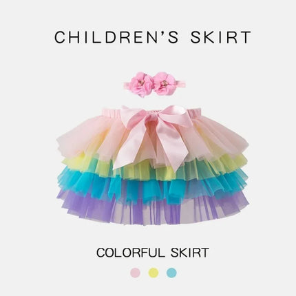 Baby Girls Newborn Tutu Skirt Outfit for Kids 2pcs Short Skirts+Headband Set Costume Toddler Girl Clothes Child Birthday Tutus