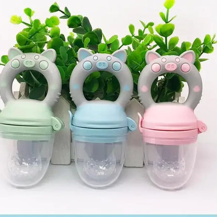 Silicone Fresh Food Nibbler Baby Feeder Kids boy girl Fruit Nipples Feeding Safe Infant Baby Supplies Nipple soother Bottles