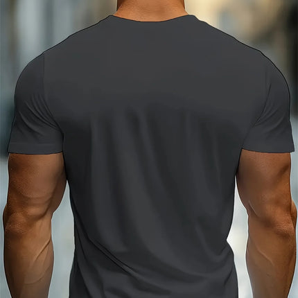 Men's Summer 100 Cotton Fashionable Casual Loose Large Cross and Jesus Letter Printed Sports Round Neck Short Sleeve T-shirt Top