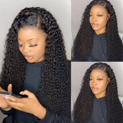 Afro Kinky Curly V Part Human Hair Wigs 30 Inch Machine Made Wig Upgrade V Part Wigs Glueless Full Head Clip In Half Wigs