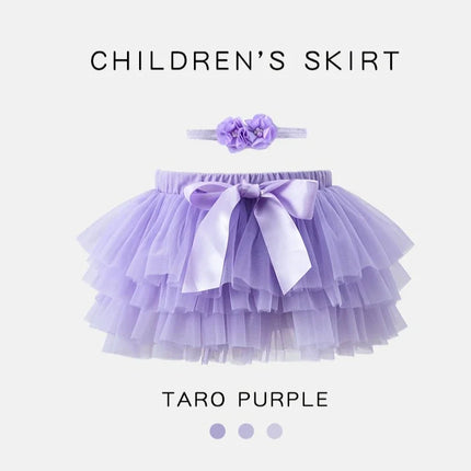 Baby Girls Newborn Tutu Skirt Outfit for Kids 2pcs Short Skirts+Headband Set Costume Toddler Girl Clothes Child Birthday Tutus