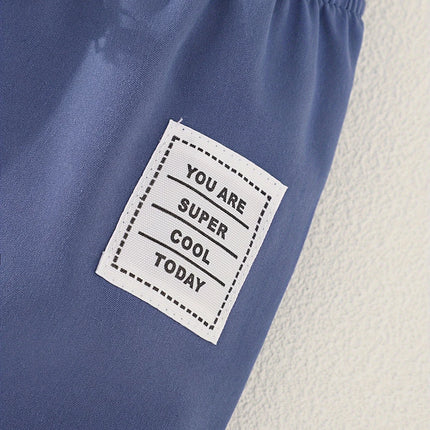 3pieces New 3-Piece Baby Boy Solid Color Simple Sports Casual Pants Outdoor Riding Sports Pants Anti-Mosquito Pants