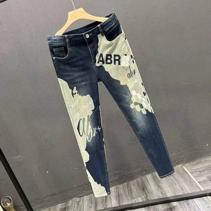 Jeans Men Korean New 2025 Slim Casual Pencil Pants Spring Autumn Fashion Skinny Long Designer Kpop Male Men's Jeans Trousers