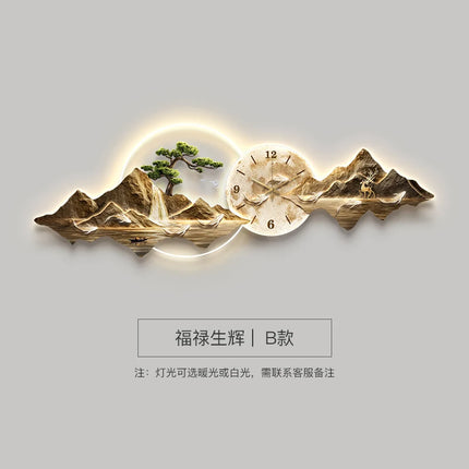 Living Room Wall Clocks Art Mural Luxury Large Aesthetic Modern Wall Watch Creative Large Silent Reloj De Pared Home Decoration