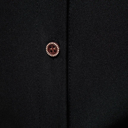 Fashion Man Stand Collar Shirt  Personality Oblique Button Irregular Long Sleeve Business Festival Hombre Mens Dress Shirts